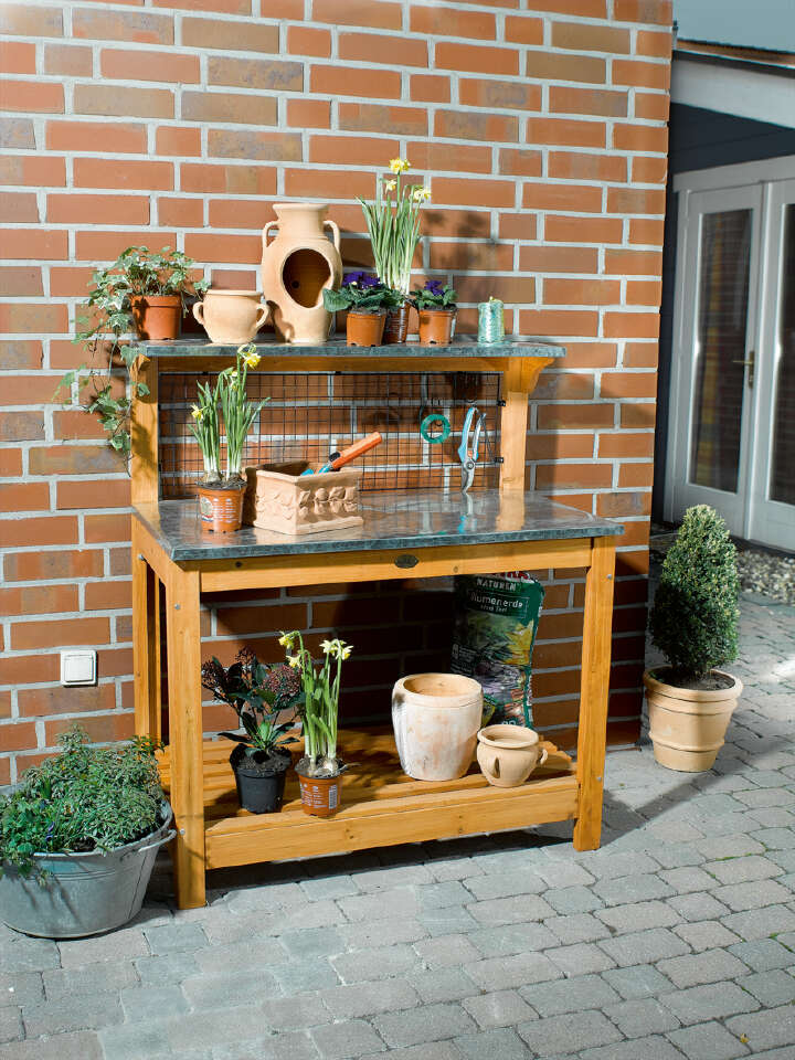 HABAU Gartentisch, Kiefer verz. Platte